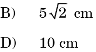 Circle with center O and tangent line AT touching at A with triangle ABC inside